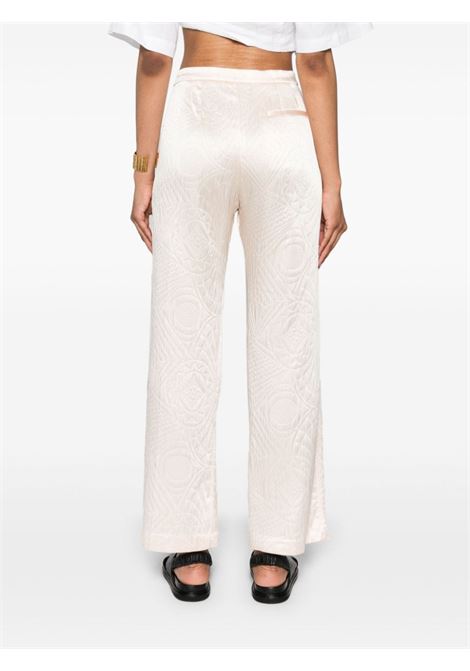 White patterned straight trousers Forte forte - women FORTE FORTE | 128300188